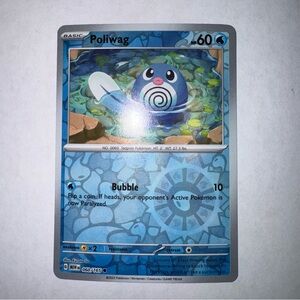 Pokémon  151 - Poliwag 060/165 - Reverse Holo - NM/M